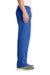 Port & Company PC78P Mens Core Pill Resistant Fleece Open Bottom Sweatpants w/ Pockets Royal Blue Model Side