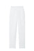 Port & Company PC78P Mens Core Pill Resistant Fleece Open Bottom Sweatpants w/ Pockets White Flat Back