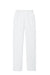 Port & Company PC78P Mens Core Pill Resistant Fleece Open Bottom Sweatpants w/ Pockets White Flat Front