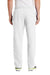 Port & Company PC78P Mens Core Pill Resistant Fleece Open Bottom Sweatpants w/ Pockets White Model Back