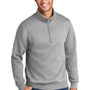 Port & Company Mens Core Fleece 1/4 Zip Sweatshirt - Heather Grey