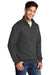 Port & Company PC78Q Mens Core Fleece 1/4 Zip Sweatshirt Heather Dark Grey Model 3q