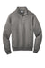 Port & Company PC78Q Mens Core Fleece 1/4 Zip Sweatshirt Heather Graphite Grey Flat Front