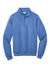 Port & Company PC78Q Mens Core Fleece 1/4 Zip Sweatshirt Heather Royal Blue Flat Front