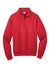 Port & Company PC78Q Mens Core Fleece 1/4 Zip Sweatshirt Red Flat Front