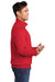 Port & Company PC78Q Mens Core Fleece 1/4 Zip Sweatshirt Red Model Side