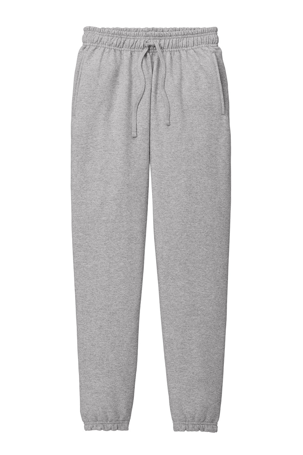 Port & Company PC78SP Mens Core Fleece Sweatpants w/ Pockets Heather Grey Flat Front