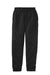 Port & Company PC78YJ Youth Core Fleece Jogger Sweatpants w/ Pockets Jet Black Flat Front