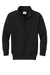 Port & Company PC78YQ Youth Core Fleece 1/4 Zip Sweatshirt Jet Black Flat Front