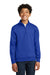 Port & Company PC78YQ Youth Core Fleece 1/4 Zip Sweatshirt True Royal Blue Model Front