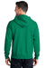 Port & Company PC78ZH Mens Core Pill Resistant Fleece Full Zip Hooded Sweatshirt Hoodie Kelly Green Model Back