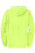 Port & Company PC78ZH Mens Core Pill Resistant Fleece Full Zip Hooded Sweatshirt Hoodie Neon Yellow Flat Back