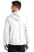 Port & Company PC78ZH Mens Core Pill Resistant Fleece Full Zip Hooded Sweatshirt Hoodie White Model Back