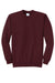 Port & Company PC78 Mens Core Pill Resistant Fleece Crewneck Sweatshirt Maroon Flat Front