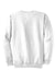 Port & Company PC78 Mens Core Pill Resistant Fleece Crewneck Sweatshirt White Flat Back