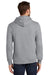 Port & Company PC850H Mens Fan Favorite Fleece Hooded Sweatshirt Hoodie Heather Grey Model Back