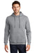 Port & Company PC850H Mens Fan Favorite Fleece Hooded Sweatshirt Hoodie Heather Grey Model Front