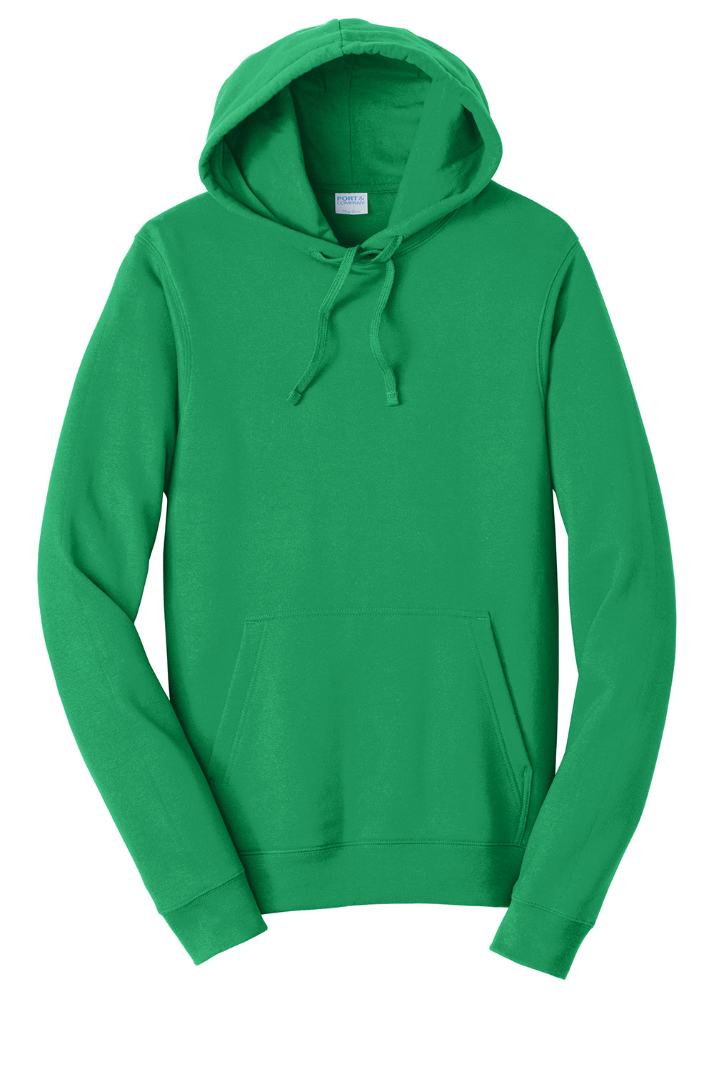 Port & Company PC850H Mens Fan Favorite Fleece Hooded Sweatshirt Hoodie Athletic Kelly Green Flat Front