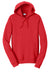 Port & Company PC850H Mens Fan Favorite Fleece Hooded Sweatshirt Hoodie Bright Red Flat Front