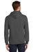 Port & Company PC850H Mens Fan Favorite Fleece Hooded Sweatshirt Hoodie Heather Dark Grey Model Back