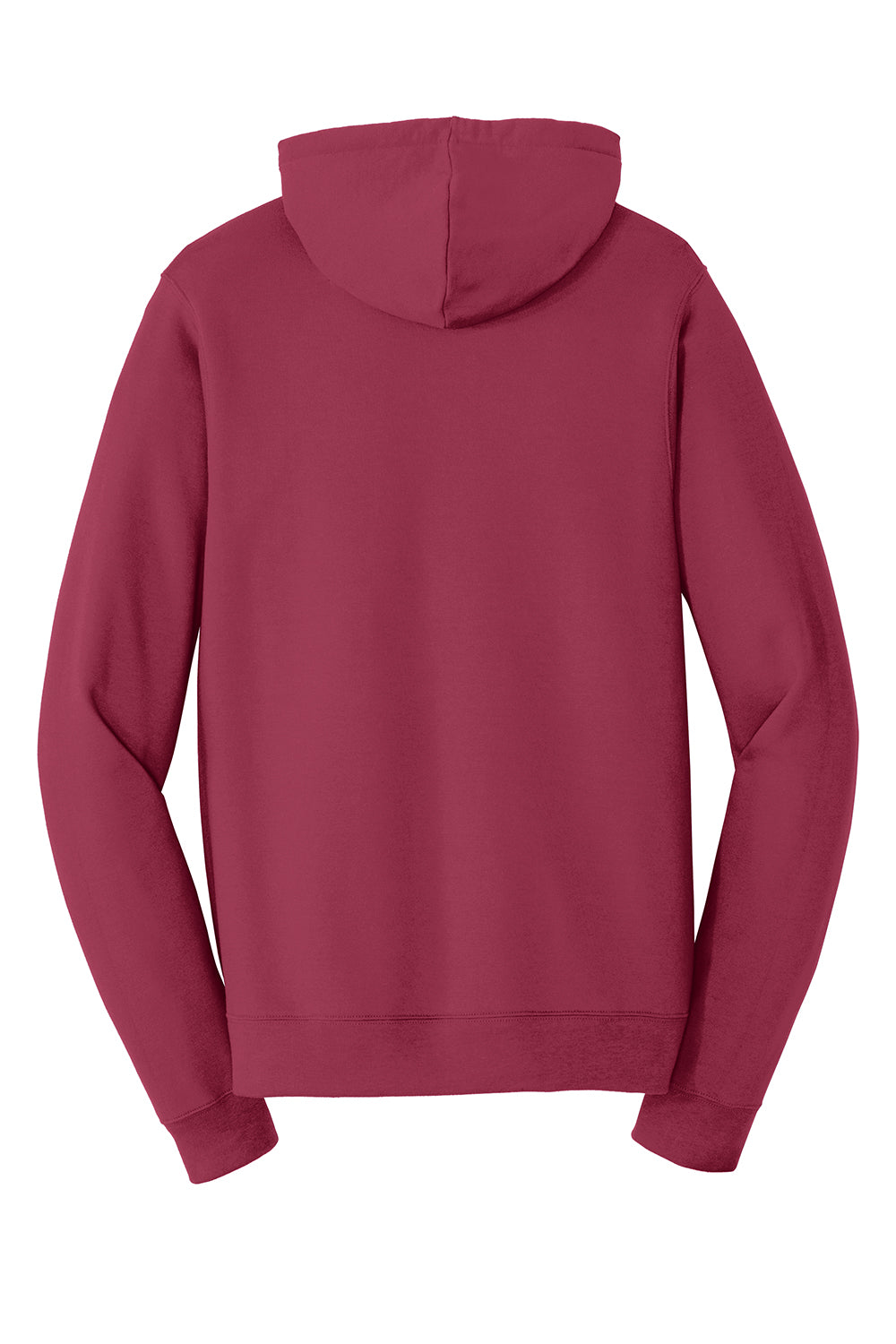 Port & Company PC850H Mens Fan Favorite Fleece Hooded Sweatshirt Hoodie Garnet Red Flat Back