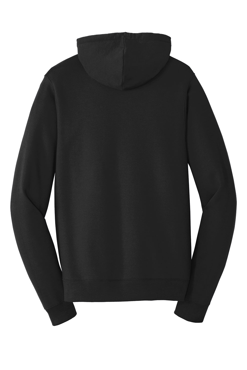 Port & Company PC850H Mens Fan Favorite Fleece Hooded Sweatshirt Hoodie Jet Black Flat Back