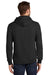 Port & Company PC850H Mens Fan Favorite Fleece Hooded Sweatshirt Hoodie Jet Black Model Back