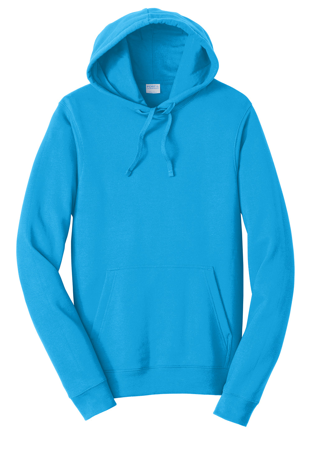 Port & Company PC850H Mens Fan Favorite Fleece Hooded Sweatshirt Hoodie Sapphire Blue Flat Front