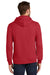 Port & Company PC850H Mens Fan Favorite Fleece Hooded Sweatshirt Hoodie Team Cardinal Red Model Back