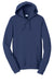 Port & Company PC850H Mens Fan Favorite Fleece Hooded Sweatshirt Hoodie Team Navy Blue Flat Front