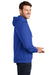 Port & Company PC850H Mens Fan Favorite Fleece Hooded Sweatshirt Hoodie True Royal Blue Model Side