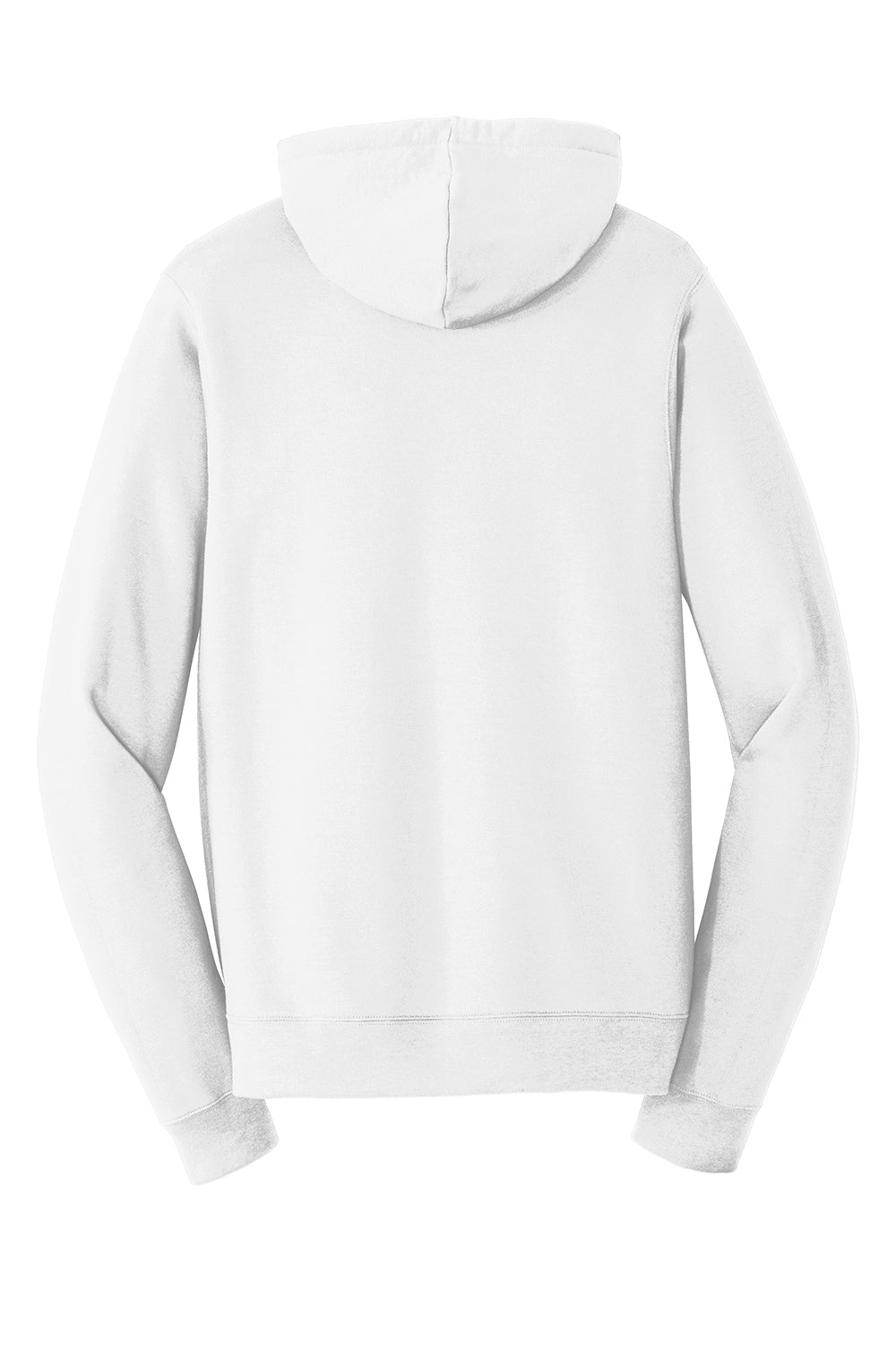 Port & Company PC850H Mens Fan Favorite Fleece Hooded Sweatshirt Hoodie White Flat Back