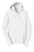 Port & Company PC850H Mens Fan Favorite Fleece Hooded Sweatshirt Hoodie White Flat Front