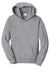 Port & Company PC850YH Youth Fan Favorite Fleece Hooded Sweatshirt Hoodie Heather Grey Flat Front