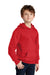 Port & Company PC850YH Youth Fan Favorite Fleece Hooded Sweatshirt Hoodie Bright Red Model 3q