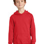 Port & Company Youth Fan Favorite Fleece Hooded Sweatshirt Hoodie - Bright Red