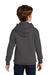 Port & Company PC850YH Youth Fan Favorite Fleece Hooded Sweatshirt Hoodie Charcoal Grey Model Back