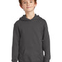 Port & Company Youth Fan Favorite Fleece Hooded Sweatshirt Hoodie - Charcoal Grey