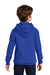 Port & Company PC850YH Youth Fan Favorite Fleece Hooded Sweatshirt Hoodie True Royal Blue Model Back