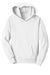 Port & Company PC850YH Youth Fan Favorite Fleece Hooded Sweatshirt Hoodie White Flat Front