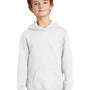 Port & Company Youth Fan Favorite Fleece Hooded Sweatshirt Hoodie - White