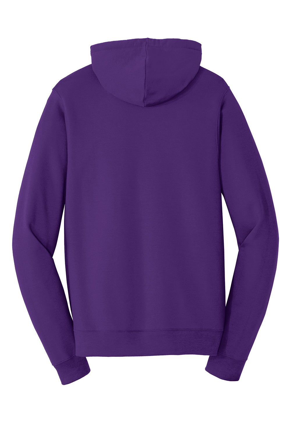 Port & Company PC850ZH Mens Fan Favorite Fleece Full Zip Hooded Sweatshirt Hoodie Team Purple Flat Back