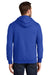 Port & Company PC850ZH Mens Fan Favorite Fleece Full Zip Hooded Sweatshirt Hoodie True Royal Blue Model Back