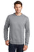 Port & Company PC850 Mens Fan Favorite Fleece Crewneck Sweatshirt Heather Grey Model Front