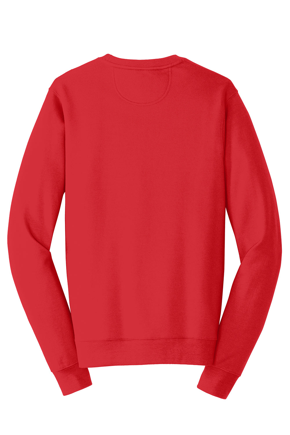 Port & Company PC850 Mens Fan Favorite Fleece Crewneck Sweatshirt Bright Red Flat Back