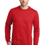 Port & Company Mens Fan Favorite Fleece Crewneck Sweatshirt - Bright Red