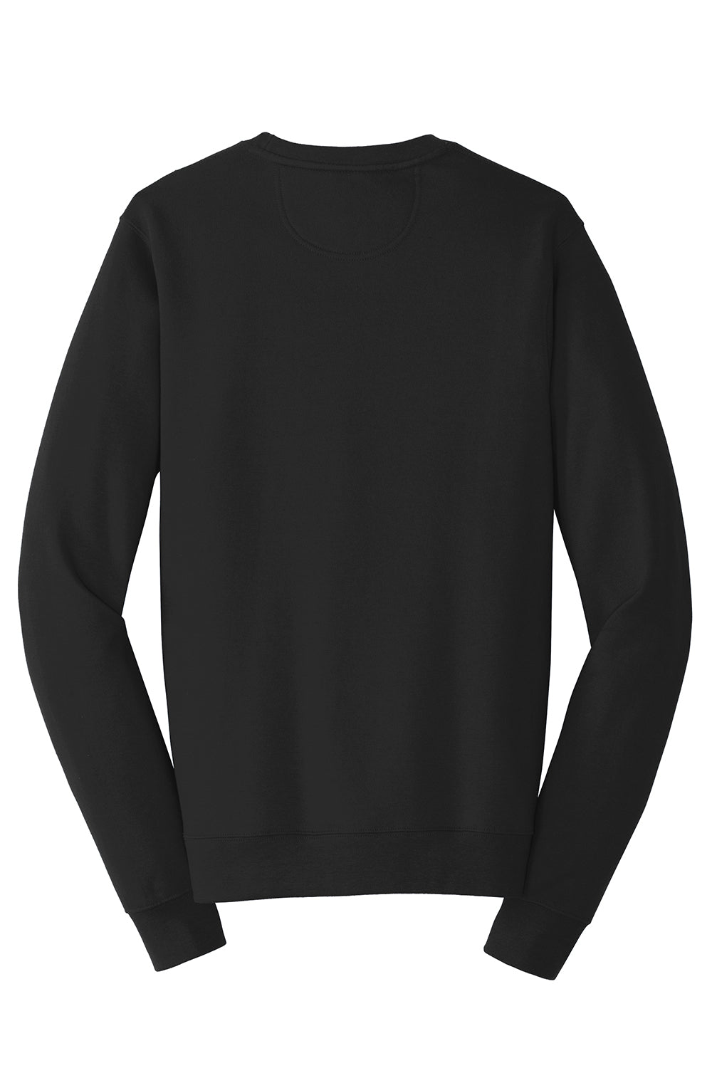 Port & Company PC850 Mens Fan Favorite Fleece Crewneck Sweatshirt Jet Black Flat Back