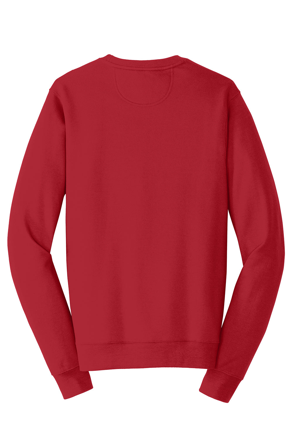 Port & Company PC850 Mens Fan Favorite Fleece Crewneck Sweatshirt Team Cardinal Red Flat Back