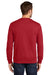 Port & Company PC850 Mens Fan Favorite Fleece Crewneck Sweatshirt Team Cardinal Red Model Back