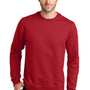 Port & Company Mens Fan Favorite Fleece Crewneck Sweatshirt - Team Cardinal Red